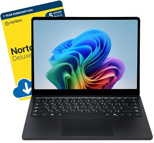 Surface Laptop 7 for Business Copilot+ AI (Intel Core Ultra 5 238V, 32 GB LPDDR5x-SDRAM, 256 GB SSD, 13.8 Touchscreen, Wi-Fi 7, Windows 11 Pro) includes Free Norton 360 Deluxe Antivirus Software