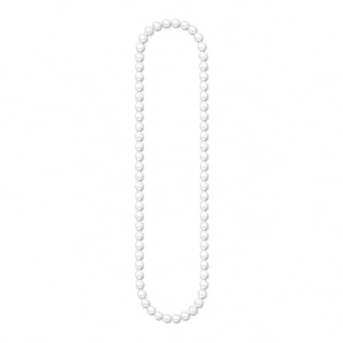Endloskette Variante 4,5x6mm, Bedienlänge 250cm, Ersatzkette, Farbe weiß | Endloskette ohne Verbinder für Rollo, Doppelrollo & Jalousien mit Kettenzug – stabile Kunststoffperlen, reißfeste Nylonschnur