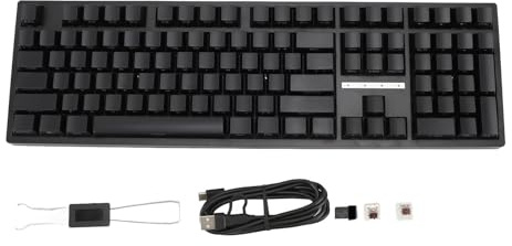 EIMSOAH 108 Keys Mechanical Keyboard, RGB Backlit Wireless Gaming Keyboard, Brown Switch and 2.4G BT3.0 5.0 Type C Wired Connection for HarmonyOS