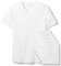 Amazon Essentials Maglietta Intima Con Scollo A V, Traspirante, In Cotone Uomo, Pacco da 6, Bianco, XS