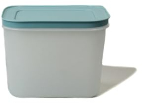 TUPPERWARE Gefrier-Behälter 1,1 L hoch Pastellblau weiß EIS-Kristall Eiskristall