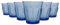 Duralex Picardie Drinking Glasses - 310ml Tumblers for Water, Juice - Blue - Pack of 12