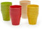 Mini Pots en Plastique pour Plantes, Lot de 24 Petits Pots de Fleurs Empilables Intérieur et Extérieur, 4 Couleurs, 6 cm de Diamètre