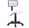IDIMEX Chaise de Bureau pour Enfant Milan Fauteuil pivotant et Ergonomique sans accoudoirs, siège à roulettes avec Hauteur réglable, revêtement Mesh Blanc