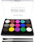 Kit de pintura facial para el cuerpo, paleta profesional no tóxica de 15 colores, lavable con pincel para niños, para decoración de Halloween, fiestas, juegos de maquillaje, cuerpo