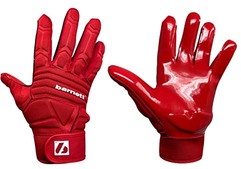 BARNETT FLG-03 Rot American Football Handschuhe Linemen Profi, OL,DL (S)