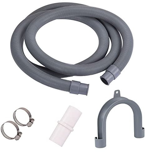 Drain Hose, Universal Replacement Drain Hose Extension Kit with Bracket and Hose Clamps