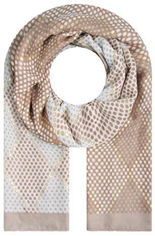 Majea Halstücher Damen Tuch Kopftuch Halstuch Schal Damen-Schal Tücher Damen Stola (880033) (beige 7), 180x90