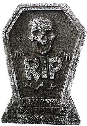 Uposao Decorazioni Halloween Lapidi Pietre per Tomba in Schiuma RIP Decoro in Pietra Tombale Leggera per Decorazioni da Giardino All'aperto per Feste di Halloween
