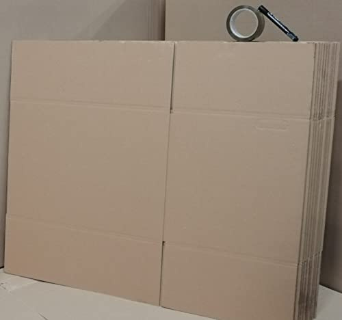IDMENAGE|LOT DE 10 CARTONS 60X40X40 ET UN MARQUEUR OFFERT