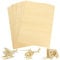 ZOFUN 10 Pcs A3 Craft Plywood Sheets Cut to Size, Unfinished 3mm Basswood Sheets, 420 x 300mm Plywood Boards for Wooden DIY Projects Home Decor Arts Craft Painting Laser Cutting Engraving Model Making