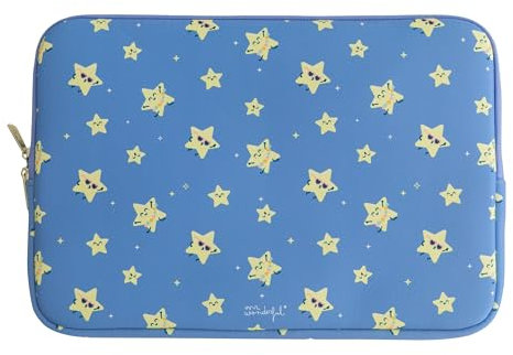 Mr Wonderful Funda Ordenador Portátil 15/15.6/16 Pulgadas Wondee Fundas rígidas maletín y Bolso portátil - Estrellas Mr Wonderful Regalos Originales para niñas y Mujeres