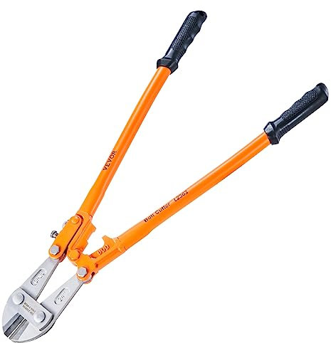 VEVOR Bolzenschneider Bolzenschere 609,6 mm, 8/10/11 mm Bolzenschneider 56–60 HRC Seitenschneider Bolzenschere Kettenschneider Zum Schneiden von Stahldrähten, Ketten, usw. Drahtschneider Drahtschere