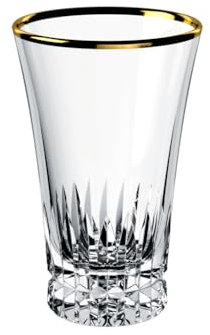 Villeroy & Boch - Grand Royal Gold Highball Tumbler Set with Gold Rim, Glasses for Cocktails and Long Drinks, 300 ml, Crystal Glass, Clear