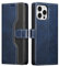 XIZYO Leather Wallet Case for iPhone 13 Pro Max, Book Flip Folio Stand View Cover, with Card Holders, Kickstand Magnetic Closure Shockproof Protective Case, Blue black