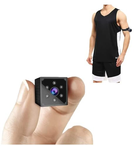 YOUNLEN Mini Cámara Espia Oculta Video Cámara Full HD 1080p,Camara Vigilancia,con Detector de Movimiento IR Visión Nocturna,Portátil Secreta Compacta Camara para Interior, Exterior