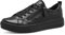 Tamaris COMFORT Damen Sneaker flach mit Reißverschluss Freizeit, Schwarz (Schwarz Nappa), 42 EU