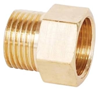 3PCS Copper M/F 1/8,1/4,3/8,1/2 Male to Female Threaded Brass Coupler Adapter Brass Pipe Fitting (Size : 03 F x 02 M)