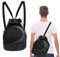 Molain Sacchi da pallone, rete da calcio, borsa a rete, borsa da spiaggia, zaino portatile, per calcio, basket, tennis, pallavolo, rugby (nero)