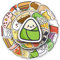Cartoon Food (Zongzi Pizza Cake) Aufkleber für Jungen, Mädchen, Teenager, Kinder, wasserdichte Vinyl-Aufkleber für Handy, Laptop, Flaschen, Wasserflasche, Gepäck, Tasse, Fahrrad, Auto, trendige