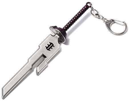 MXZHTSEC Anime Jujutsu Kaisen Schlüsselanhänger Nanami Kento Fushiguro Toji Waffe Modell Anhänger Schlüsselanhänger für Männer Schmuck (steel color)