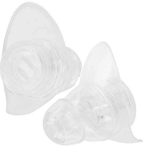 Bouchons d'oreilles Anti-bruit pour Musiciens, Bouchons d'oreilles Réutilisables pour Usage Extérieur (Transparent)