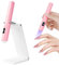 URAQT Lampe UV Ongles Gel, Portable Mini UV LED Lampe À Ongles avec Support, Séchoir à Ongles, lampe sèche-ongles de Salon Parfait pour Toutes les Gels, Rose