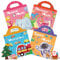 GUYUCOM Sticker Set 4 Stück - Wiederverwendbares Stickerbuch für Mädchen ab 2 Jahre, 3D Aufkleber Themen Enthält Dinosaurier, Tiere, Fahrzeuge und Raum, Kinder Geschenk Spielzeug für 2 3 4 5 6 jahre