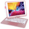 Seagtigau Keyboard Case for iPad Pro 10.2 inch 9th/8th/7th Generation, 360° Rotatable iPad Air 3& iPad Pro 10.5 inch Wireless Keyboard Case with Multi-touch Trackpad,7 Color Backlit (Rose Gold)