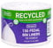 150 x Pedal Bin Liners Tie Handle White 100% Recycled Plastic Strong & Reliable for Kitchen Everyday & Commercial Use - Capacity - 35 Litre