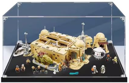 FEIFANBOYANG Acryl-Vitrine für LEGO 75290 Bistro-Modell, transparente Vitrine, selbstmontierende, staubdichte Sammlerstück-Vitrine, 72,9 x 47,8 x 24,9 cm (nur Displaybox) (3 mm)