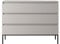 Selsey Kommode Schrank Aufbewahrungsschrank 100 cm Mit 3 Schubladen Taupe Schwarze Beine Bemmi