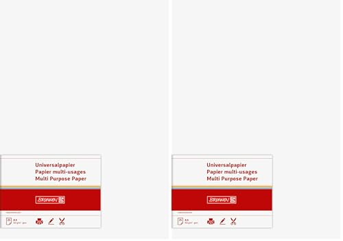 Brunnen 105122500 Universalpapier, A4, 25 Blatt, 160 g/m², weiß (Packung mit 2)