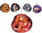 Suspension moderne en verre fondu, abat-jour en verre irrégulier à LED, cordon réglable de 2m, lampes suspendues décoratives en forme de boule de lave, lampe suspendue pour magasin/club/éclairage(Rose