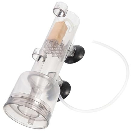 GRIRIW Aquarium Protein Skimmer for Saltwater Tanks Mini Internal Filter Surface Extractor for Betta Fish and Marine Environments Efficient Foam Separator and Back Accessory