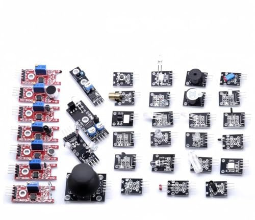 OYSTERBOY All-in-1 Starter Sensors Modules Box Kit Set Compatible with Arduino MEGA 2560 UNO R3 (37 in 1 Kit)