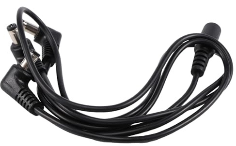 Qusedwey Electrode Daisy Chain Harness Cable Copper Wire for Guitar Effects Power Supply Adapter Splitter black