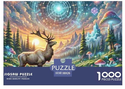 Moose Puzzle 1000 Teile Für Erwachsene Und Kinder Puzzles-Geschenk Impossible Game 38x26cm/1000pcs