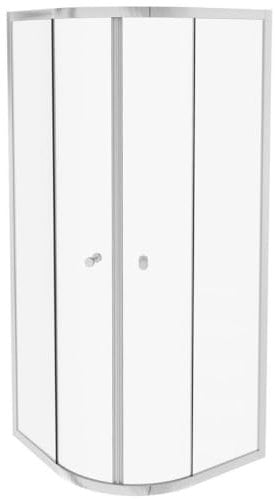 Jacob Delafon Paroi de Douche Quart de Rond Coulissant Serenity Chromé 90 cm