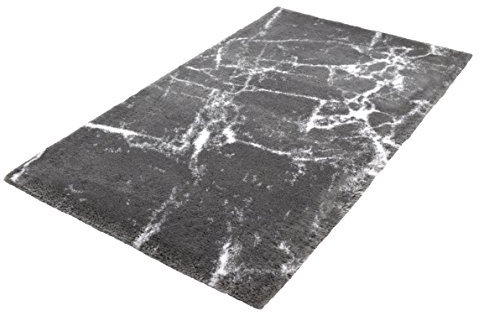 Kleine Wolke Como Badteppich, 100% Baumwolle, Platin, 100 x 60 cm