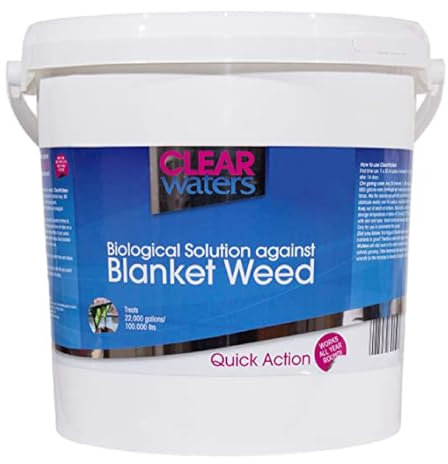ClearWaters Blanket Weed Treatment for Ponds – 10L Bucket to Treat 100,000 L/Maintain 800,000 L– Quick Action Pond Weed Treament for Blanket Weed – Pond Cleaner Safe for Fish and Wildlife