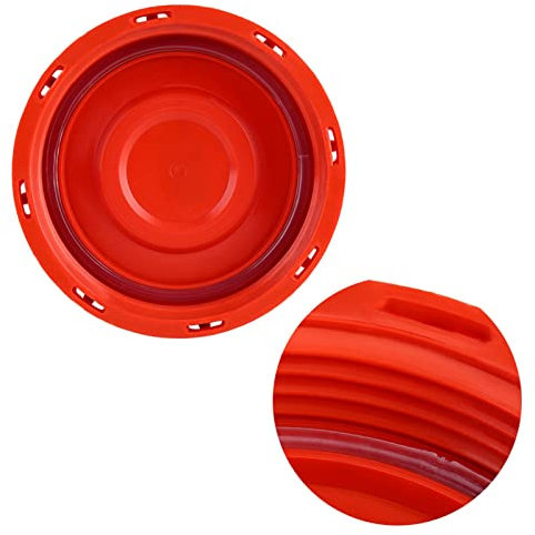 Zerodis IBC Tankdeckel Deckel Abdeckkappe Ersatzteil Tank Zubehör Kunststoff Rot 163mm IBC Wassertank Vented Atemschutzdeckel Deckel Adapter für Wasser Flüssigkeitsspeicher(#2)
