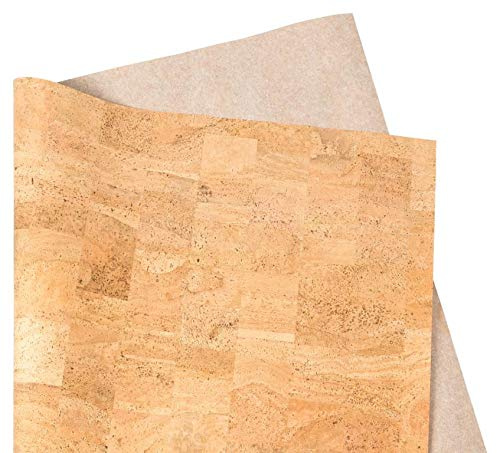 Kork-Deko Korkpapier – 70 cm breit | Verschiedene Längen zur Auswahl | zum Basteln, Dekorieren – Verkleiden von Möbeln – wasserabweisend – stabil – biegsam – Unikat mit natürlicher Maserung