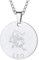 FaithHeart Medaillon Anhänger Löwe Sternzeichen Halskette mit Charm Anhänger Silber für Mädchen und Jungen