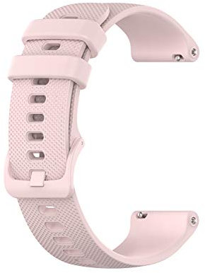 Tencloud Bracelet de rechange en silicone compatible avec Garmin Vivomove 3S/Vivoactive 4S, bracelet souple et confortable pour montre connectée Vivoactive 4S et 39 mm Vivomove 3S (Rose)