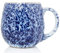 Sabichi Blue Ombre Stoneware Mug - 500ml Large Mug - Reactive Glaze - Durable & Modern Design for Home & Office Use - 500ml Coffe Mug - Dishwasher and Microwave Safe