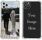 Personalised Phone Case for iPhone 16 15 14 13 12 11 Pro Max X XR XS Max 6 6S 7 8 Plus SE 2020, Make Your Own Phone Case Soft TPU Bumper Cover, Shock Absorbing Transparent