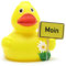 Duckshop Badeente Moin I Quietscheente I L: 8 cm