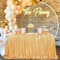 SoarDream Goldene Pailletten-Tischdecke, 228 x 392 cm, rechteckige Glitzer-Tischdecke für Party, Bankett, Geburtstag, Tisch, Hochzeitsdekoration