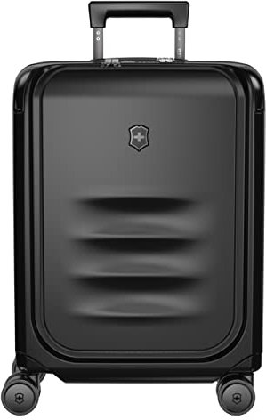 Victorinox Spectra 3.0 Expandable Global Carry-On, Handgepäckkoffer Klein, Trolley mit 4 Rollen, 55 x 40 x 20 cm, 39-47 Liter, Erweiterbar, Schwarz